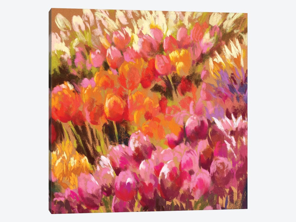 Tantalising Tulips by Nel Whatmore 1-piece Art Print