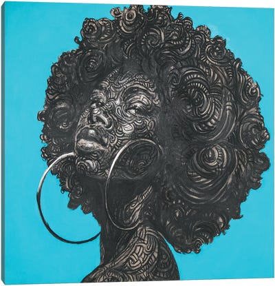 Nyambura Canvas Art Print - Contemporary Portraiture by Black Artists