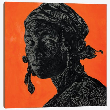 Shatu- Her Name Means Alive And Well, Or She Who Lives. Canvas Print #NYG15} by Steve Nyaga Canvas Artwork