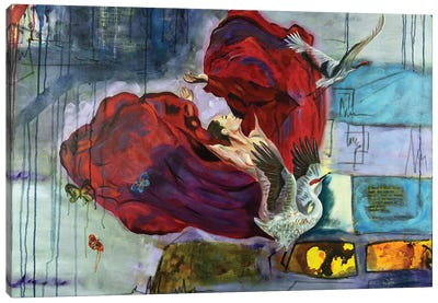 The Scarlet Canvas Art Print - Niyati Jiwani