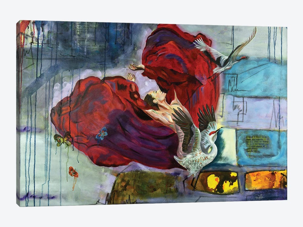 The Scarlet by Niyati Jiwani 1-piece Canvas Art Print