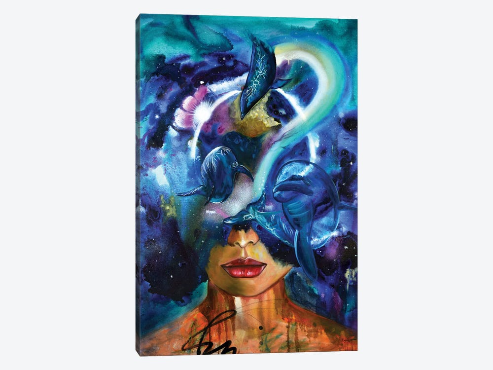 Cosmic Connection by Niyati Jiwani 1-piece Canvas Wall Art