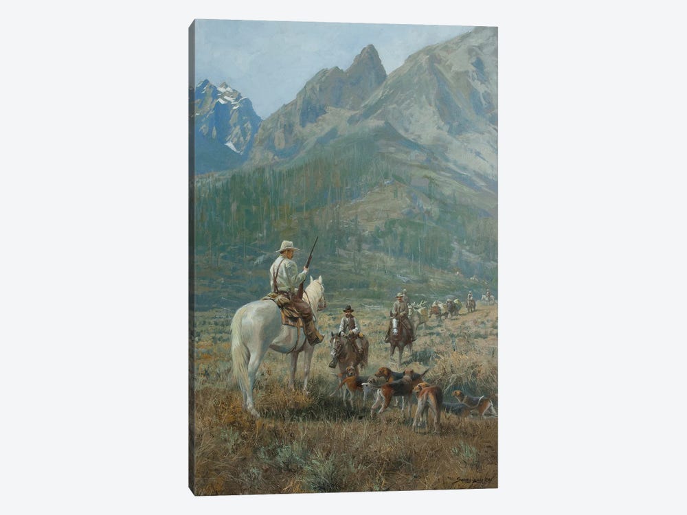 Resting the Hounds by John Seerey-Lester 1-piece Canvas Wall Art