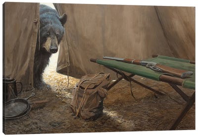 Unexpected Visitor Canvas Art Print - Weapons & Artillery Art
