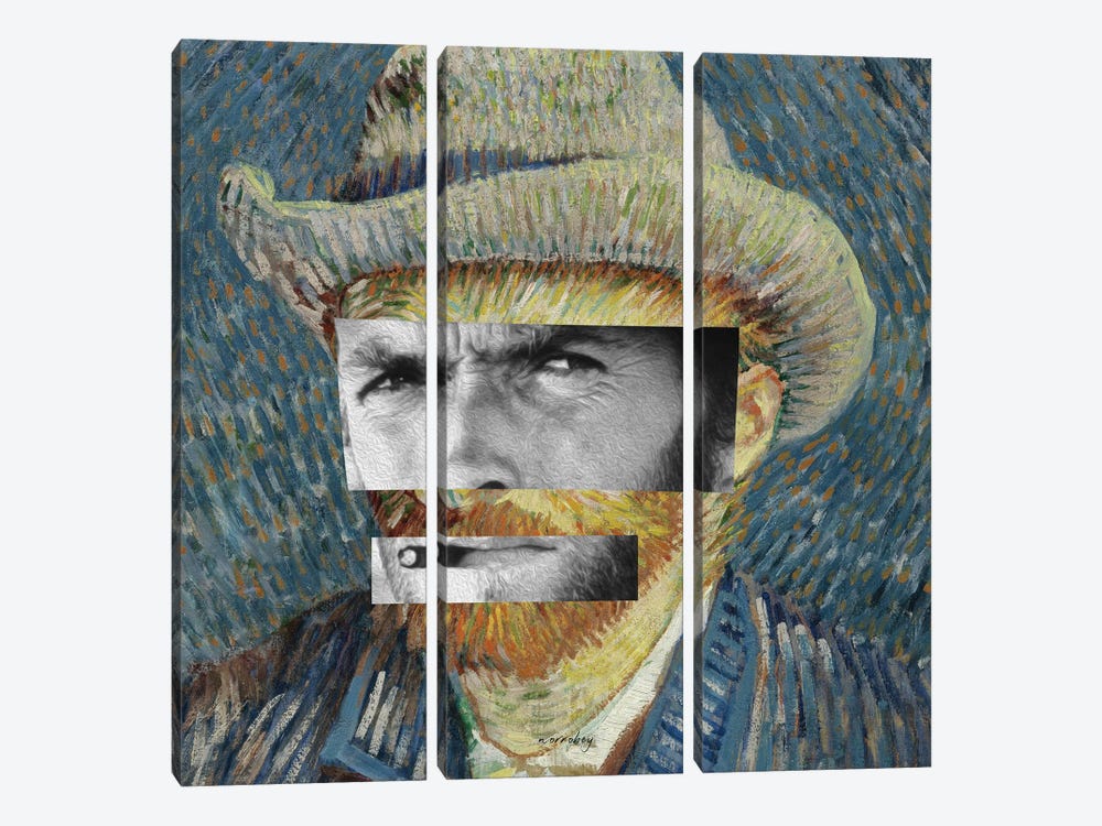 Clint Van Gogh by Norro Bey 3-piece Canvas Art
