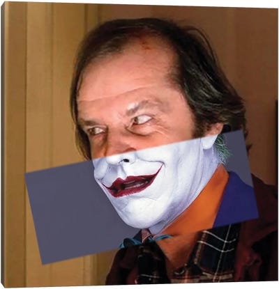Jack Nicholson Face Canvas Art Print - Jack Nicholson