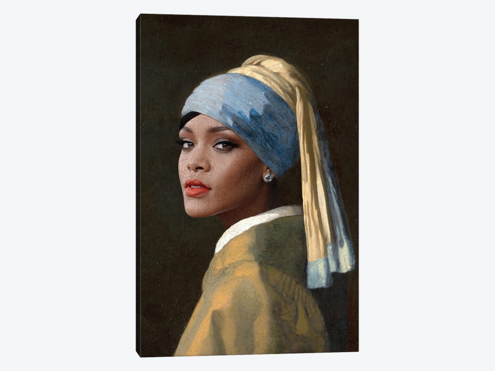 Rihanna With An Ice Earring by Norro Bey 1-piece Canvas Art