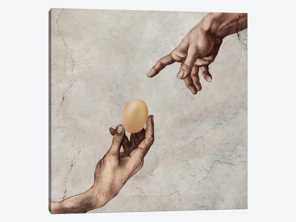Creation Of Egg by Norro Bey 1-piece Canvas Art Print