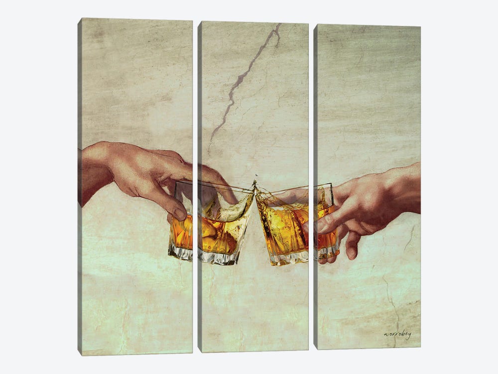 Cheers by Norro Bey 3-piece Canvas Art