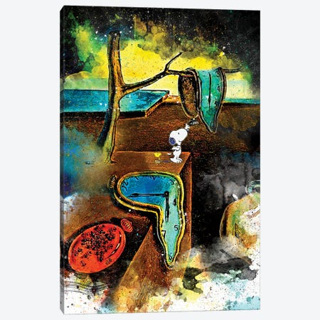 Salvador Dalí, La Persistance De La Mémoire Canvas Print #NYR15} by Benny Arte Art Print