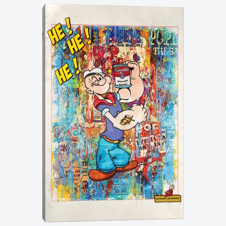 Popeye El Marino Canvas Print #NYR17} by Benny Arte Canvas Art Print