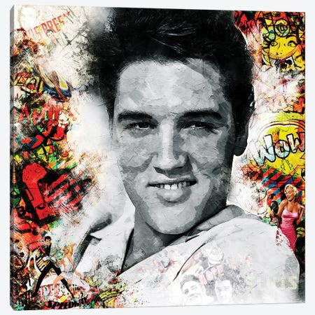 Elvis Presley, Love Me Tender Canvas Print #NYR20} by Benny Arte Canvas Print