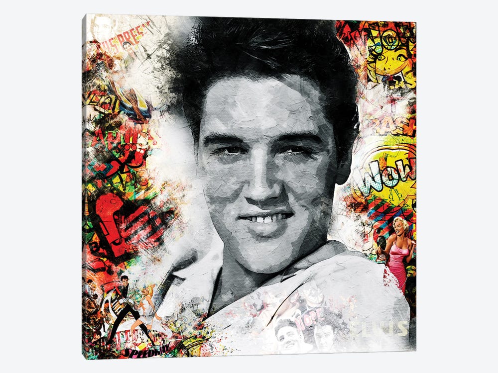 Elvis Presley, Love Me Tender by Benny Arte 1-piece Canvas Art