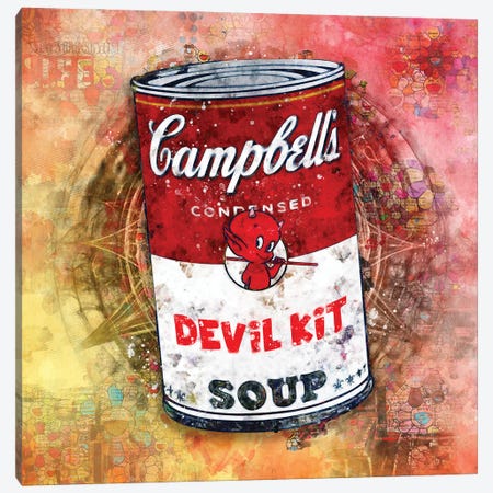 Campbell'S Devil Kit Canvas Print #NYR21} by Benny Arte Canvas Print