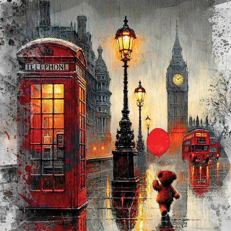 Rêverie Londonienne by Benny Arte wall art