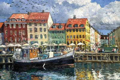 Nyhavn XVII by Nadezda Stupina canvas print