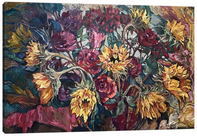 Autumn Flowers Canvas Art Print - Nadezda Stupina