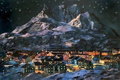 North Under The Starry Peace by Nadezda Stupina canvas print