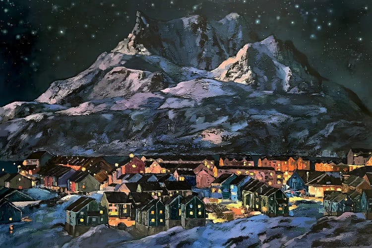 North Under The Starry Peace by Nadezda Stupina wall art