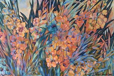 Series Songs Of Wind. Song VI by Nadezda Stupina canvas print