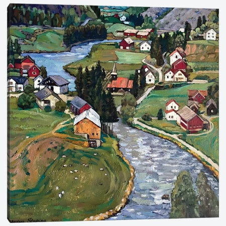 Short Norwegian Summer Canvas Print #NZS30} by Nadezda Stupina Canvas Art Print