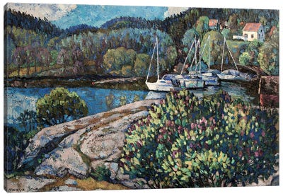 Spring Sætre Canvas Art Print - Harbor & Port Art