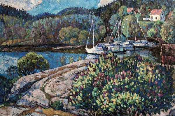 Nadezda Stupina: Spring Sætre by Nadezda Stupina