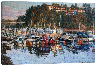 View On Ulvoya Canvas Art Print - Harbor & Port Art