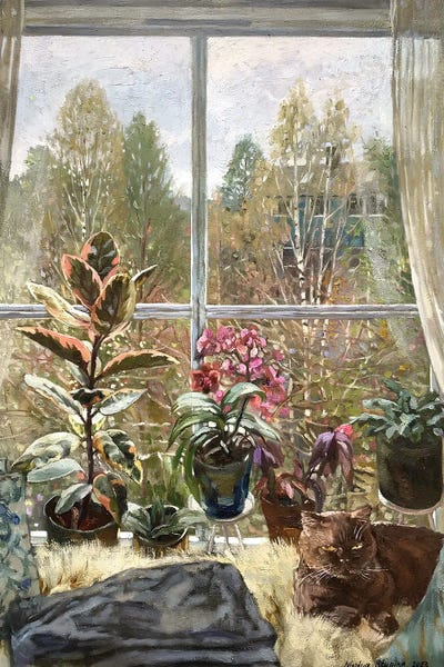 Nadezda Stupina: And It Is Spring Outside The Window by Nadezda Stupina