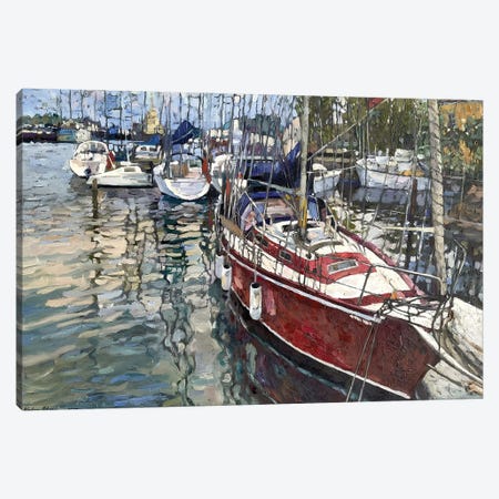 Melodies Of The Harbor Canvas Print #NZS7} by Nadezda Stupina Art Print