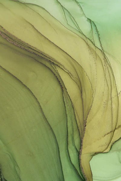 Alcohol Ink: Olive VIII by Monet & Manet Art Studio