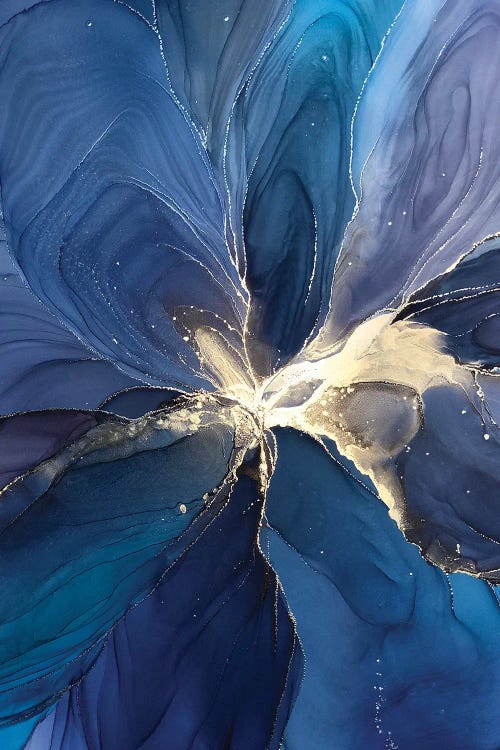 Blue Flower II by Monet & Manet Art Studio canvas print