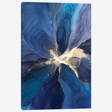 Blue Flower II Canvas Print #OAA144} by Monet & Manet Art Studio Art Print