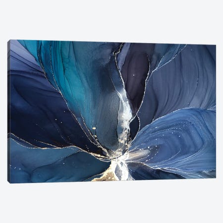 Blue Flower III Canvas Print #OAA145} by Monet & Manet Art Studio Canvas Print