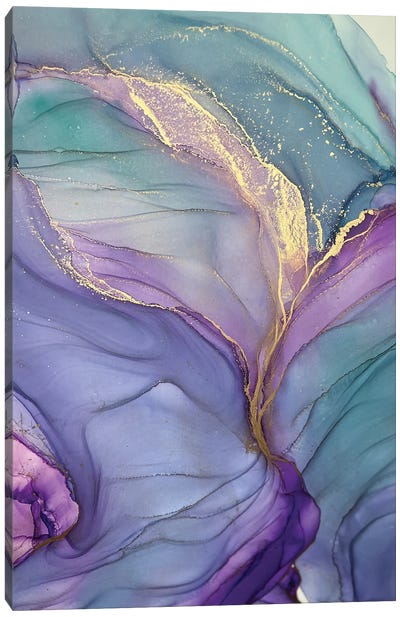 Dreamy Canvas Art Print - Purple Abstract Art