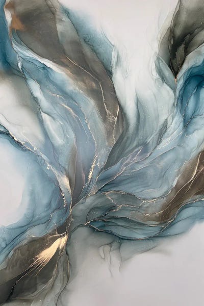 Alcohol Ink: Winter Flower by Monet & Manet Art Studio