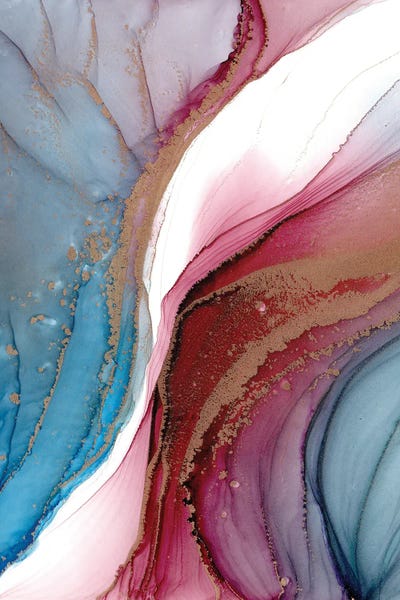 Jewel Tone Abstracts: Convergence II by Monet & Manet Art Studio