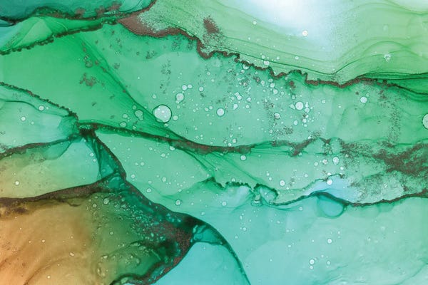 Alcohol Ink: Greens by Monet & Manet Art Studio