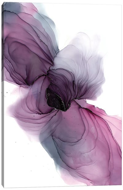 Lavender Part I Canvas Art Print - Alcohol Ink Art