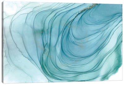 Splash Canvas Art Print - Turquoise Art