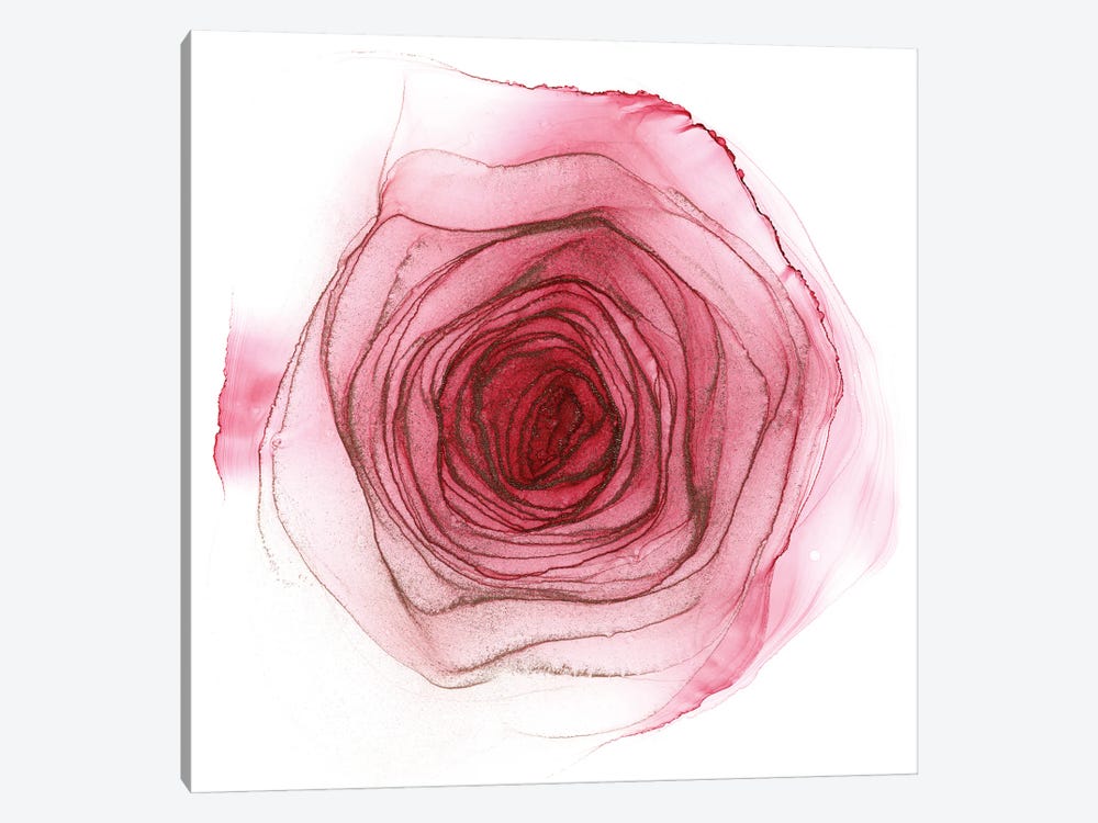 Pink Rose by Monet & Manet Art Studio 1-piece Canvas Art Print
