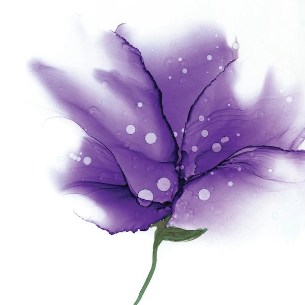 Alcohol Ink: Whispy Flower I by Monet & Manet Art Studio