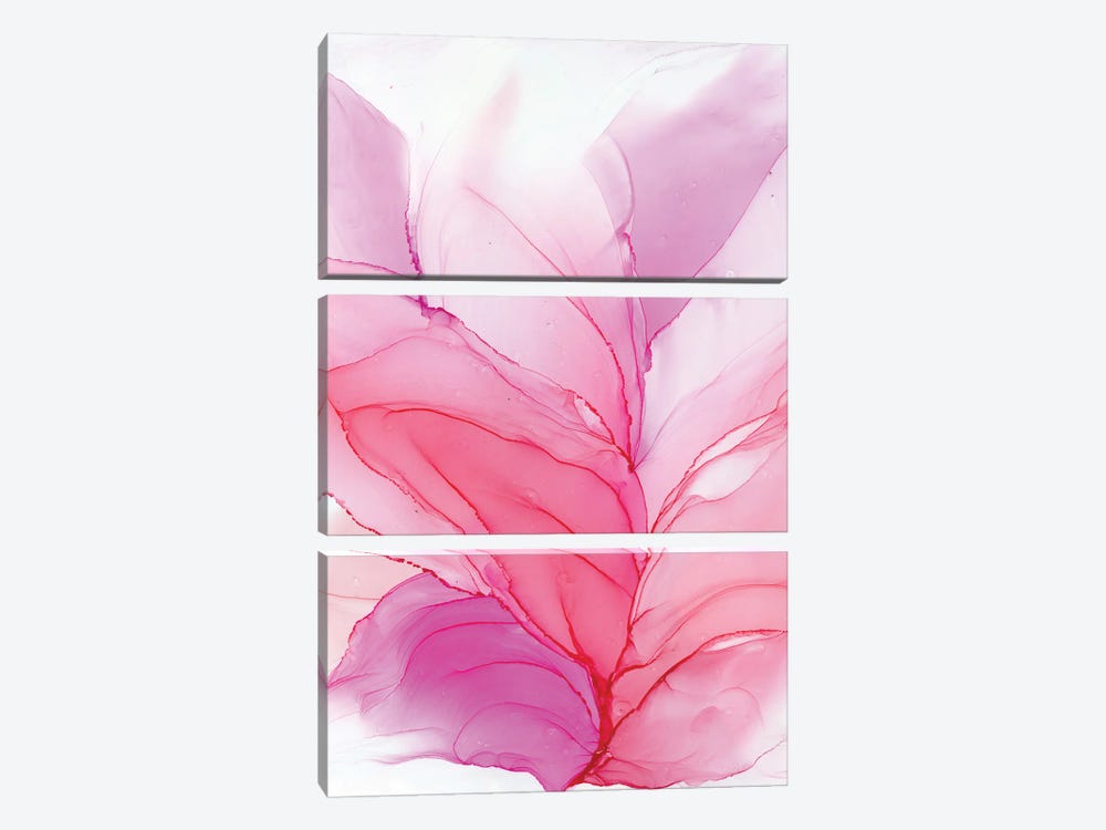 Pink Bloom by Monet & Manet Art Studio 3-piece Canvas Print