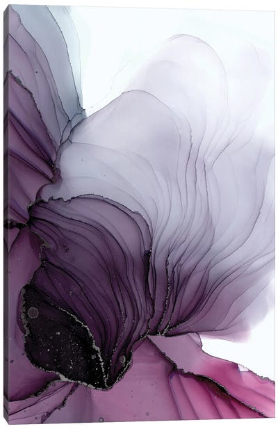 Lavender Canvas Art Print - Alcohol Ink Art
