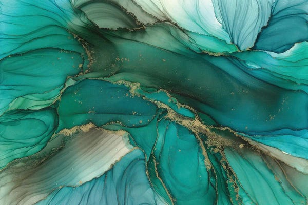 Glam Bedroom: Green Symphony by Monet & Manet Art Studio