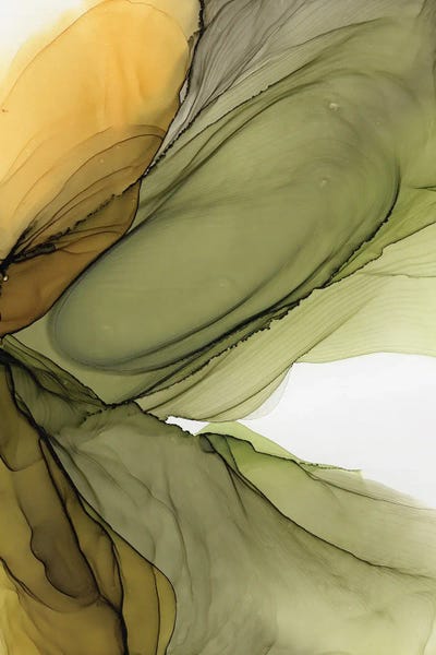 Alcohol Ink: Olive III by Monet & Manet Art Studio