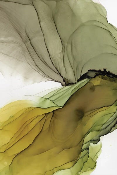 Alcohol Ink: Olive IV by Monet & Manet Art Studio