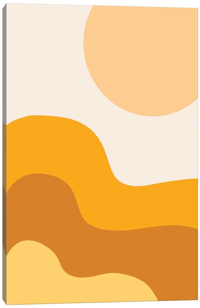 Sun Dunes I Canvas Art Print - '70s Sunsets