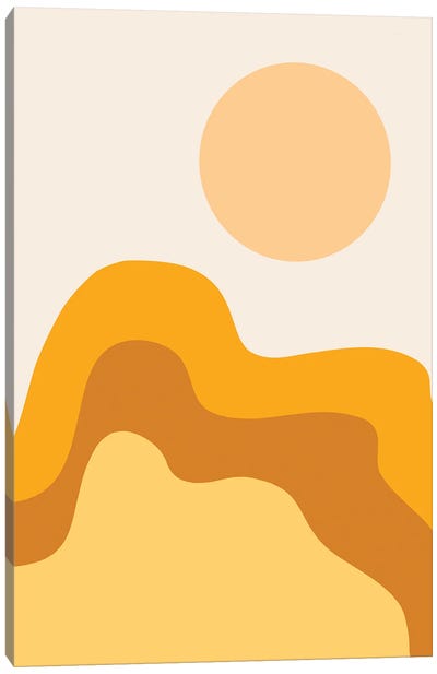 Sun Dunes II Canvas Art Print - '70s Sunsets