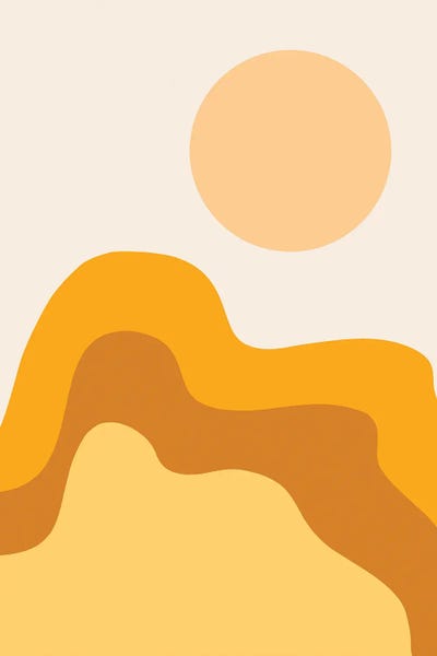 Minimalist Rooms: Sun Dunes II by The Old Art Studio